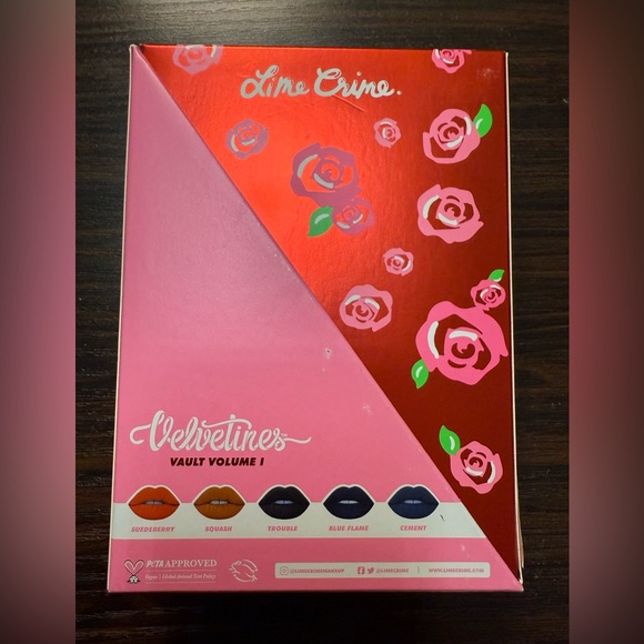 Lime Crime Velvetines Vault Volume 1 NWT! 5 shades, 2.6ml each - Picture 2 of 9